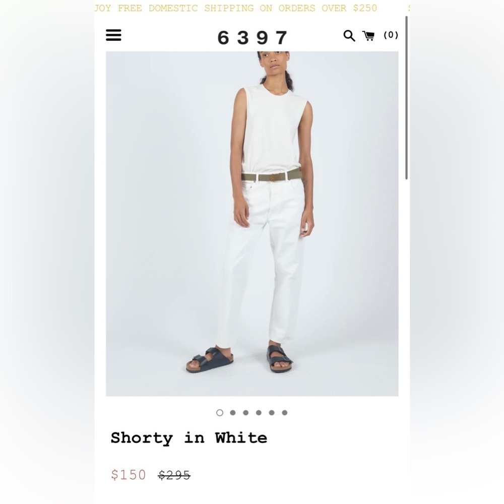 6397 Cream Pants